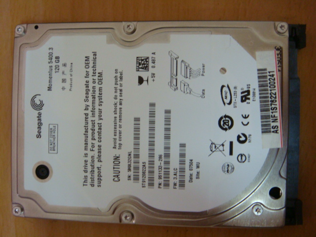 (已售出)2.5 吋120G SATA 硬碟