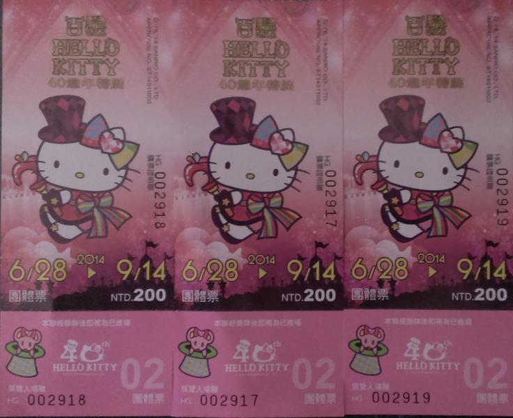 百變HELLO KITTY 40年特展門票